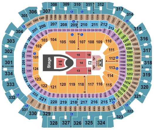 American Airlines Center Usher Seating Chart